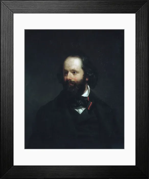 Framed Print : Portrait of the Artist, ca. 1850. Creator: Charles Loring Elliott Framed Print : Portrait of the Artist, ca. 1850. Creator: Charles Loring Elliott