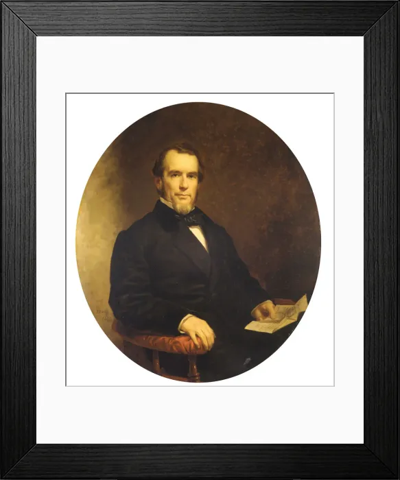 Framed Print : Andrew Varick Stout, 1859. Creator: Charles Loring Elliott Framed Print : Andrew Varick Stout, 1859. Creator: Charles Loring Elliott