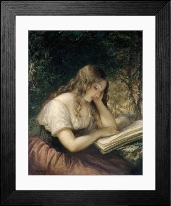 Framed Print : Study in a Wood, 1861. Creator: Daniel Huntington Framed Print : Study in a Wood, 1861. Creator: Daniel Huntington