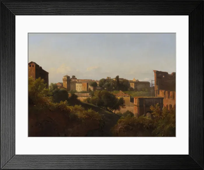 Framed Print : View of the Colosseum and the Arch of Constantine from the Palatine, ca. 1822-24. Creator Framed Print : View of the Colosseum and the Arch of Constantine from the Palatine, ca. 1822-24. Creator