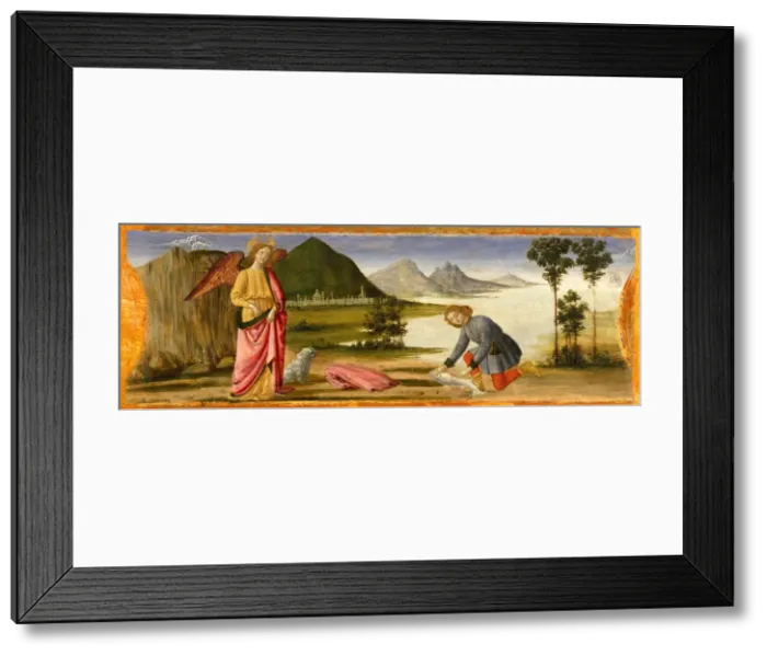 Framed Print : Tobias and the Angel, ca. 1479. Creator: Davide Ghirlandaio Framed Print : Tobias and the Angel, ca. 1479. Creator: Davide Ghirlandaio