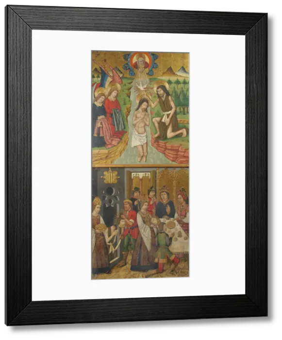 Framed Print : Panel from Saint John Retable, 1464-1507. Creator: Domingo Ram