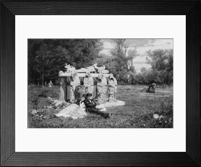 Framed Print : In the Sun, 1875. Creator: Edouard de Beaumont Framed Print : In the Sun, 1875. Creator: Edouard de Beaumont