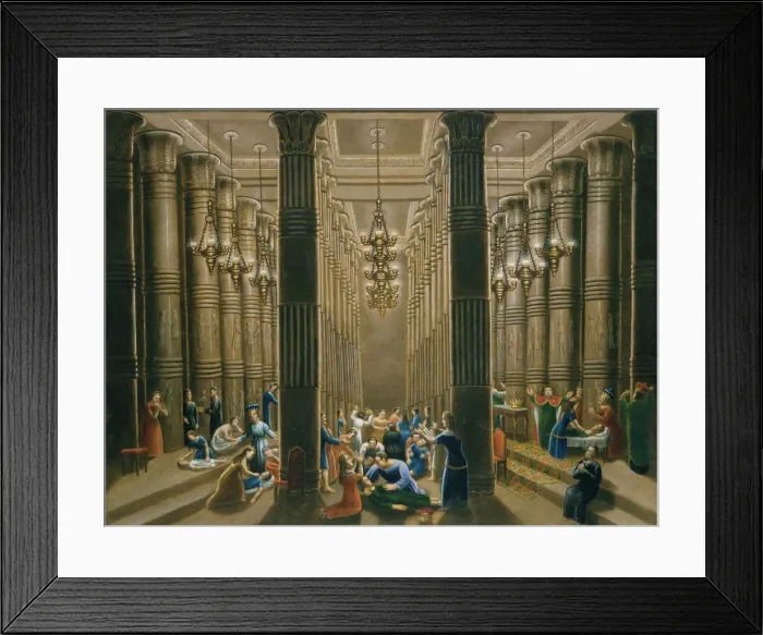 Framed Print : The Death of the First Born, 1865-80. Creator: Erastus Salisbury Field Framed Print : The Death of the First Born, 1865-80. Creator: Erastus Salisbury Field