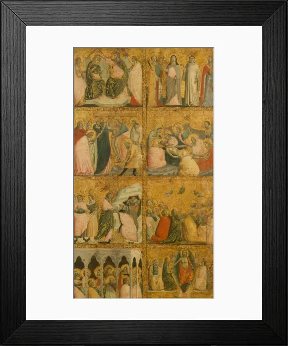 Framed Print : Scenes from the Life of Christ, mid-1340s. Creator: Giovanni Baronzio Framed Print : Scenes from the Life of Christ, mid-1340s. Creator: Giovanni Baronzio