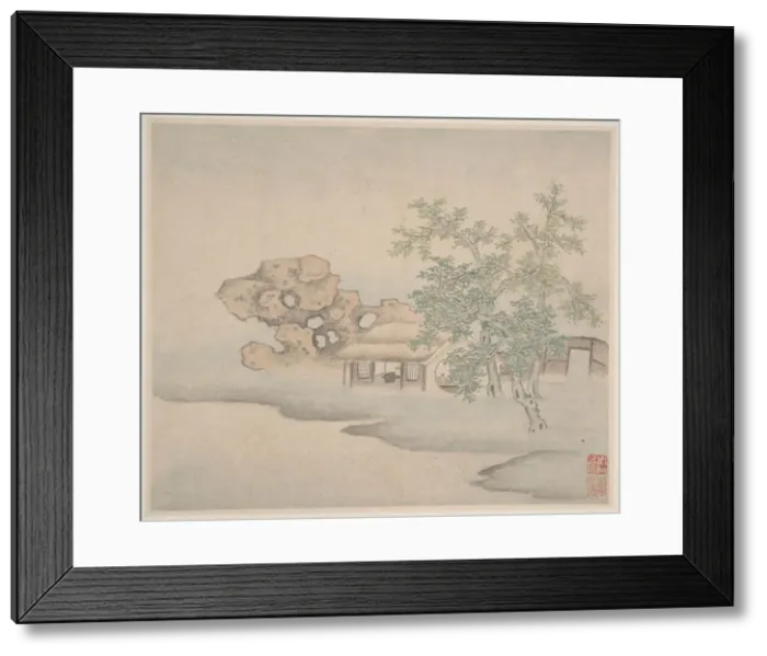 Framed Print : Landscapes, dated 1646. Creator: Fan Qi Framed Print : Landscapes, dated 1646. Creator: Fan Qi