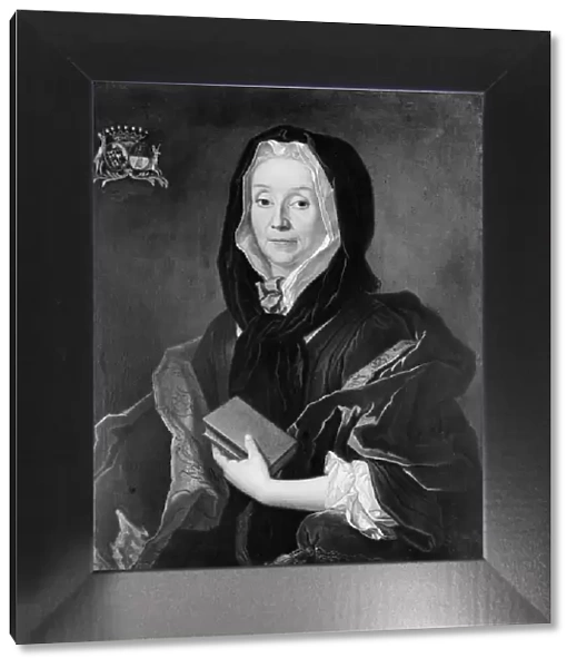 Portrait of a Woman Holding a Book. Creator: Unknown