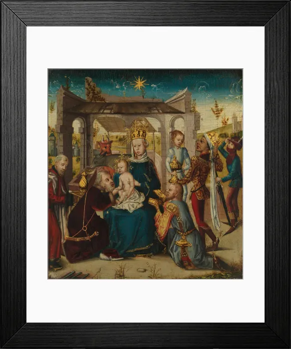 Framed Print : Adoration of the Magi, ca. 1470-90. Creator: Unknown Framed Print : Adoration of the Magi, ca. 1470-90. Creator: Unknown