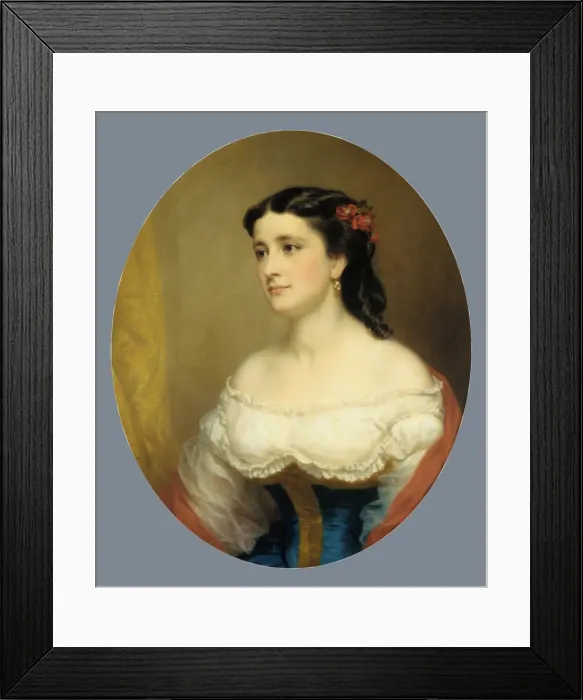 Framed Print : Mrs. William Loring Andrews, 1861-63. Creator: George Augustus Baker Framed Print : Mrs. William Loring Andrews, 1861-63. Creator: George Augustus Baker