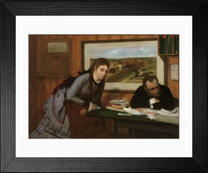 Framed Print : Sulking, ca. 1870. Creator: Edgar Degas Framed Print : Sulking, ca. 1870. Creator: Edgar Degas