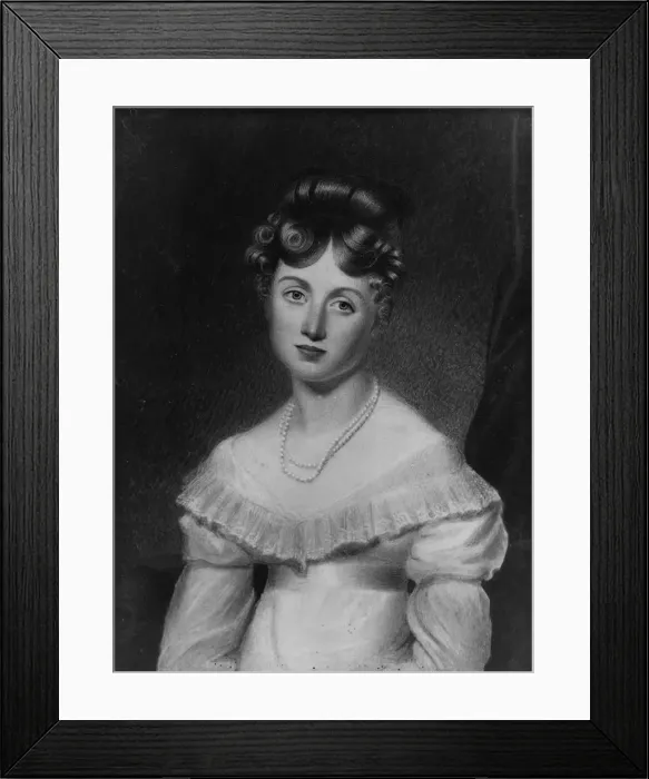 Framed Print : Portrait of a Lady, ca. 1825. Creator: George Freeman Framed Print : Portrait of a Lady, ca. 1825. Creator: George Freeman