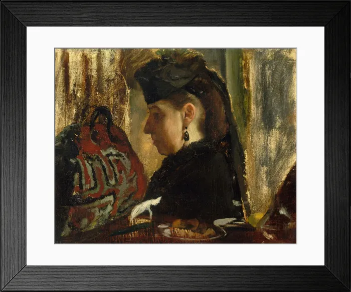 Framed Print : Mademoiselle Marie Dihau (1843-1935), 1867-68. Creator: Edgar Degas Framed Print : Mademoiselle Marie Dihau (1843-1935), 1867-68. Creator: Edgar Degas