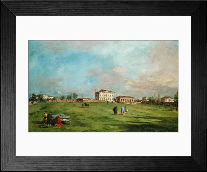 Framed Print : The Villa Loredan, Paese, early 1780s. Creator: Francesco Guardi Framed Print : The Villa Loredan, Paese, early 1780s. Creator: Francesco Guardi