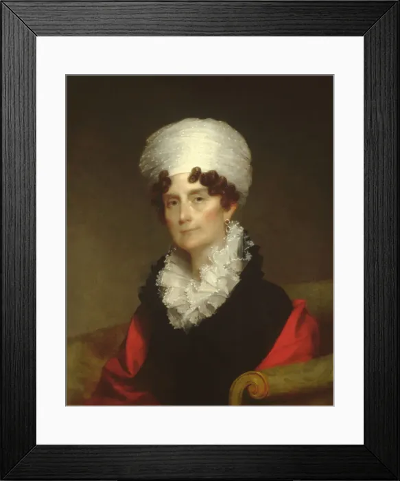Framed Print : Mrs. Andrew Sigourney, Ca. 1820. Creator: Gilbert Stuart Framed Print : Mrs. Andrew Sigourney, Ca. 1820. Creator: Gilbert Stuart