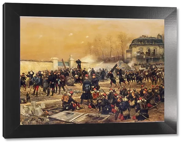 The Defense of Champigny, 1879. Creator: Jean Baptiste Edouard Detaille