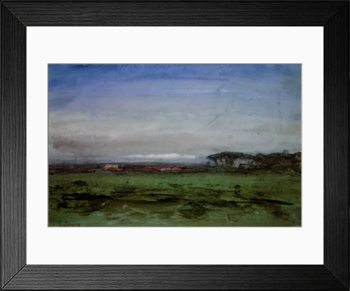 Framed Print : Across the Campagna, 1872. Creator: George Inness Framed Print : Across the Campagna, 1872. Creator: George Inness