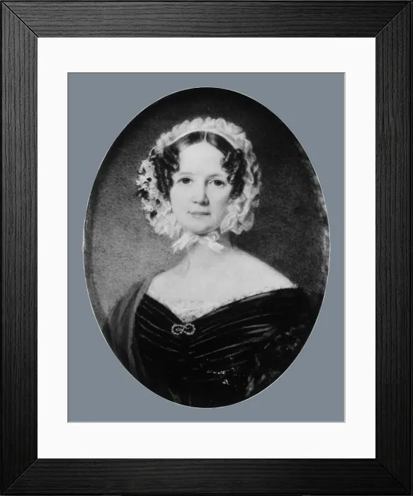Framed Print : Mrs. George M. Gill (Ann McKim Bowly), 1841. Creator: George Lethbridge Saunders Framed Print : Mrs. George M. Gill (Ann McKim Bowly), 1841. Creator: George Lethbridge Saunders