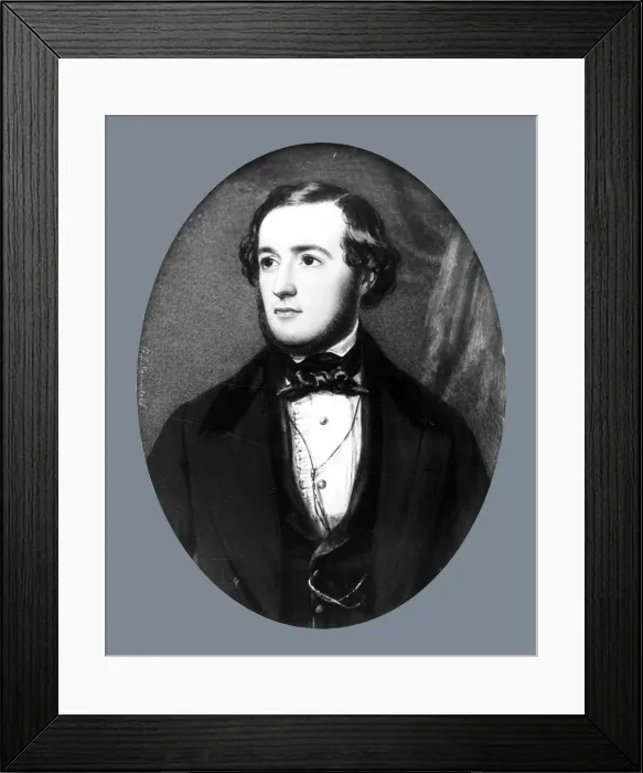Framed Print : Portrait of a Gentleman, ca. 1845-1850. Creator: George Lethbridge Saunders Framed Print : Portrait of a Gentleman, ca. 1845-1850. Creator: George Lethbridge Saunders
