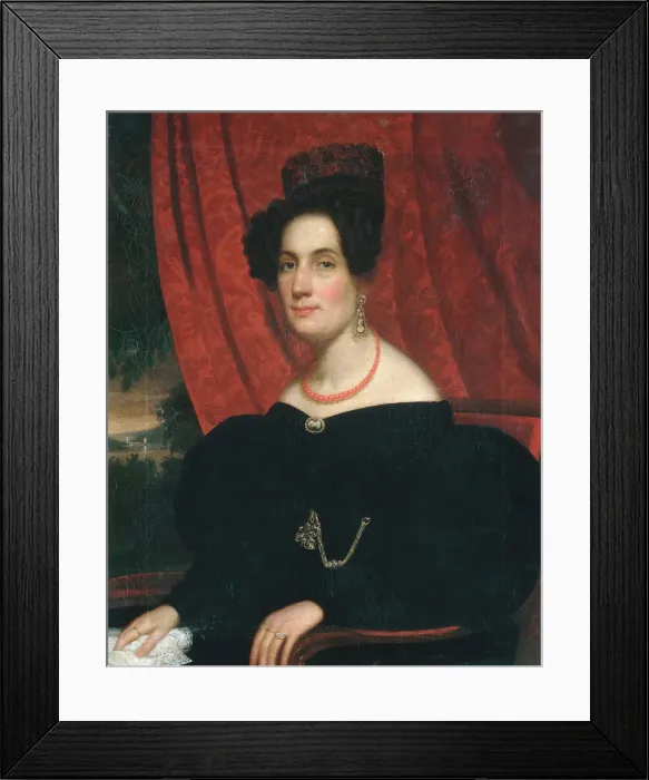 Framed Print : Mary Ann Garrits, 1834. Creator: Frederick R. Spencer Framed Print : Mary Ann Garrits, 1834. Creator: Frederick R. Spencer