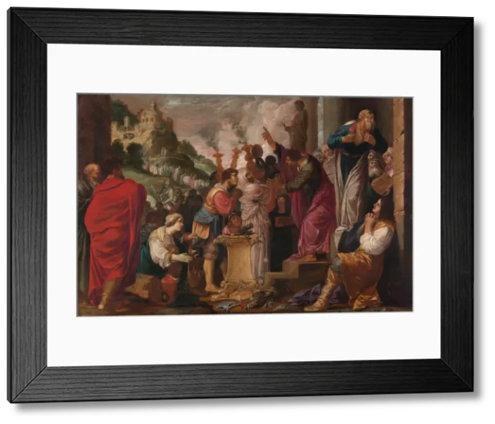 Framed Print : Paul and Barnabas at Lystra. Creator: Jacob Symonsz. Pynas Framed Print : Paul and Barnabas at Lystra. Creator: Jacob Symonsz. Pynas