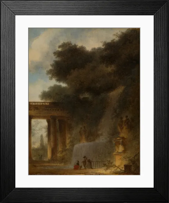 Framed Print : The Cascade, ca. 1775. Creator: Jean-Honore Fragonard Framed Print : The Cascade, ca. 1775. Creator: Jean-Honore Fragonard