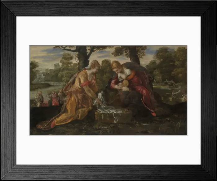 Framed Print : The Finding of Moses, 1560s?. Creator: Jacopo Tintoretto Framed Print : The Finding of Moses, 1560s?. Creator: Jacopo Tintoretto