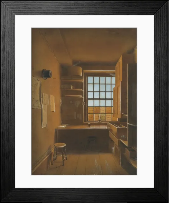 Framed Print : Interior of a Lottery, 1821. Creator: James Kidder Framed Print : Interior of a Lottery, 1821. Creator: James Kidder