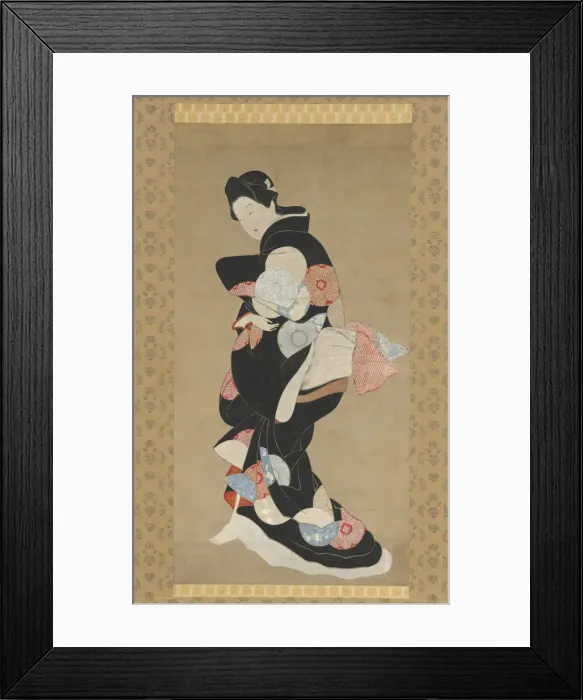 Framed Print : Dancer. Creator: School of Hishikawa Moronobu (Japanese, died 1694) Framed Print : Dancer. Creator: School of Hishikawa Moronobu (Japanese, died 1694)