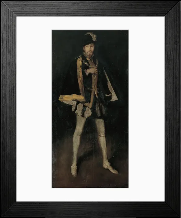Framed Print : Arrangement in Black, No. 3: Sir Henry Irving as Philip II of Spain, 1876, reworked 1885 Framed Print : Arrangement in Black, No. 3: Sir Henry Irving as Philip II of Spain, 1876, reworked 1885