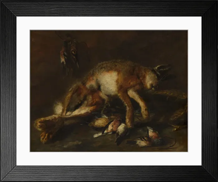 Framed Print : A Hare and Birds. Creator: Jan Fyt Framed Print : A Hare and Birds. Creator: Jan Fyt