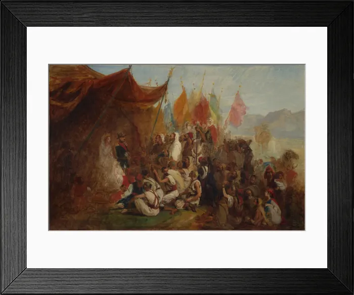 Framed Print : Sketch for Reception of Emperor Napoleon III and Empress Eugenie... 1860, ca Framed Print : Sketch for Reception of Emperor Napoleon III and Empress Eugenie... 1860, ca