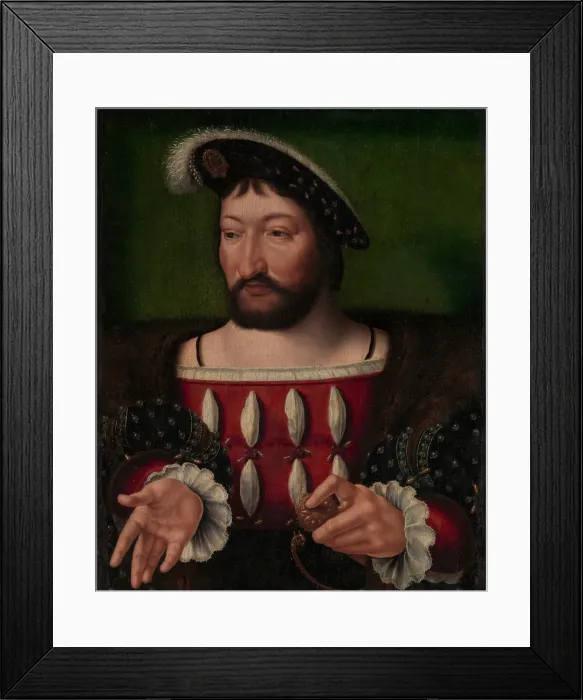 Framed Print : Francis I (1494-1547), King of France. Creator: Workshop of Joos van Cleve (Netherlandish Framed Print : Francis I (1494-1547), King of France. Creator: Workshop of Joos van Cleve (Netherlandish