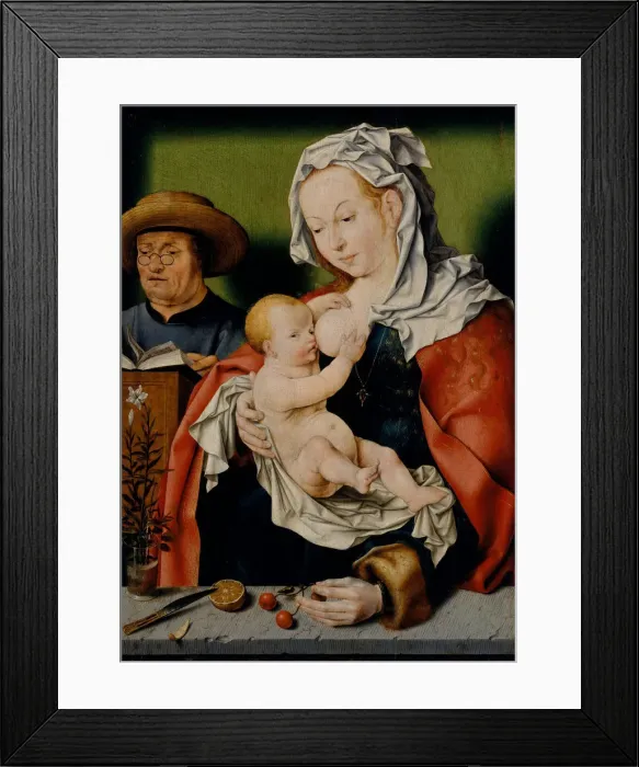 Framed Print : The Holy Family, ca. 1515. Creator: Workshop of Joos van Cleve (Netherlandish, Cleve ca Framed Print : The Holy Family, ca. 1515. Creator: Workshop of Joos van Cleve (Netherlandish, Cleve ca