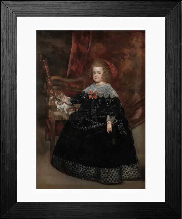 Framed Print : Maria Teresa (1638-1683), Infanta of Spain, ca. 1645. Creator: Juan Battista Martinez del Mazo Framed Print : Maria Teresa (1638-1683), Infanta of Spain, ca. 1645. Creator: Juan Battista Martinez del Mazo