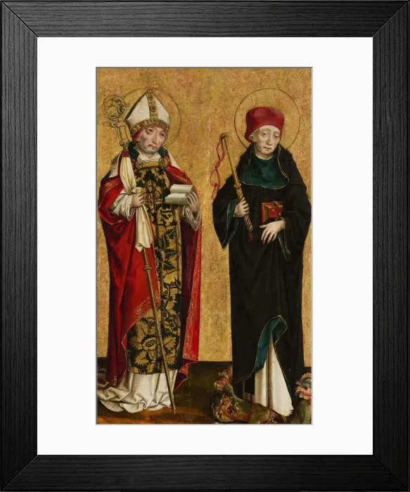 Framed Print : Saint Adalbert and Saint Procopius, ca. 1490-1500. Creator: Master of Eggenburg Framed Print : Saint Adalbert and Saint Procopius, ca. 1490-1500. Creator: Master of Eggenburg