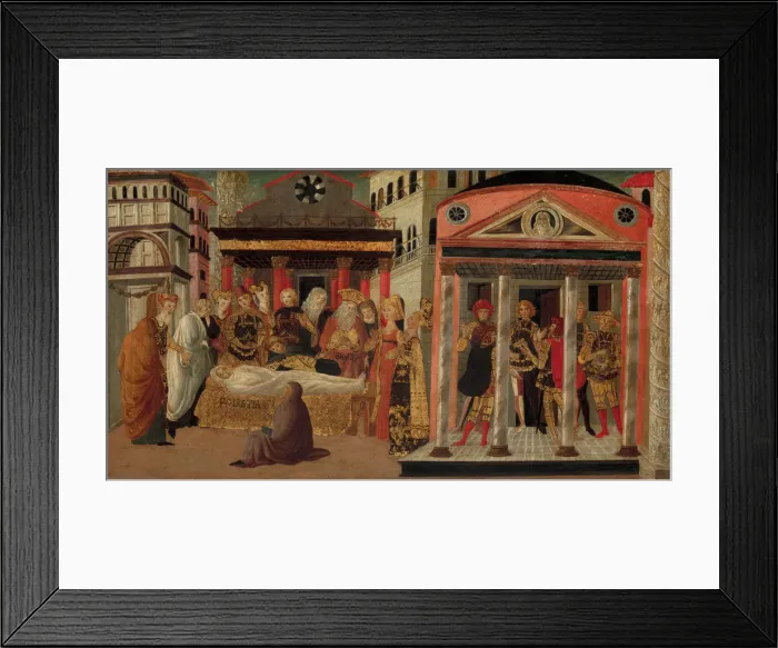 Framed Print : The Funeral of Lucretia, late 15th-early 16th century. Creator: Master of Marradi Framed Print : The Funeral of Lucretia, late 15th-early 16th century. Creator: Master of Marradi
