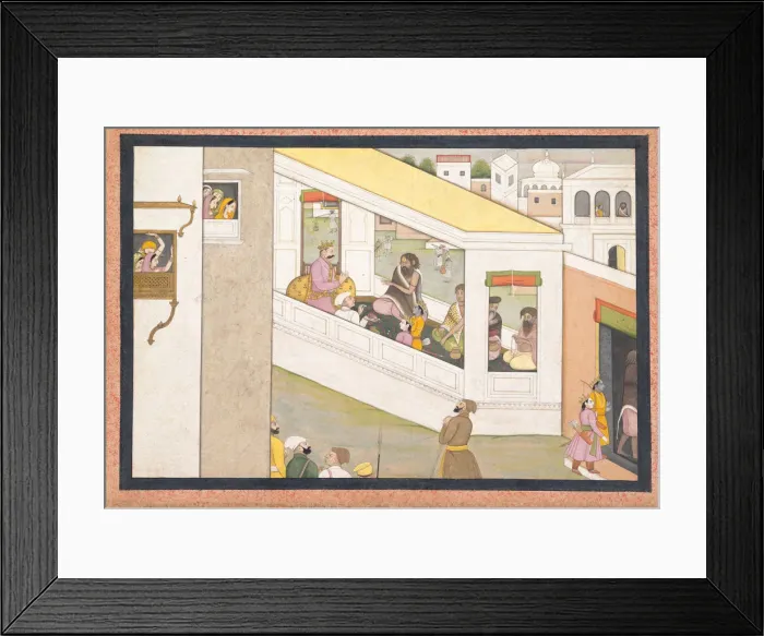 Framed Print : Rama and Lakshmana as Boys Assist the Sage Vishvamitra... ca. 1780. Creator: Workshop Framed Print : Rama and Lakshmana as Boys Assist the Sage Vishvamitra... ca. 1780. Creator: Workshop