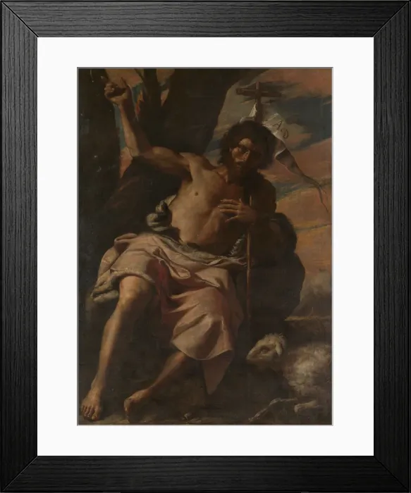 Framed Print : Saint John the Baptist Preaching, ca. 1650. Creator: Mattia Preti Framed Print : Saint John the Baptist Preaching, ca. 1650. Creator: Mattia Preti