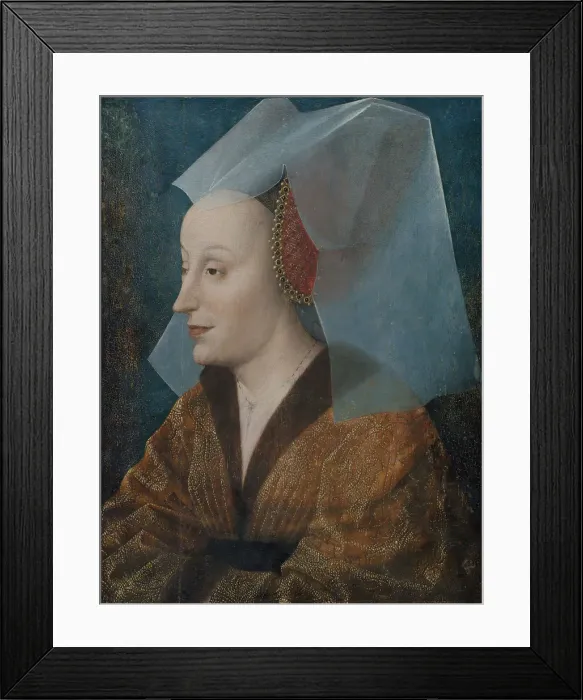 Framed Print : Portrait of a Noblewoman, Probably Isabella of Portugal (1397-1472). Creator: Netherlandish Framed Print : Portrait of a Noblewoman, Probably Isabella of Portugal (1397-1472). Creator: Netherlandish