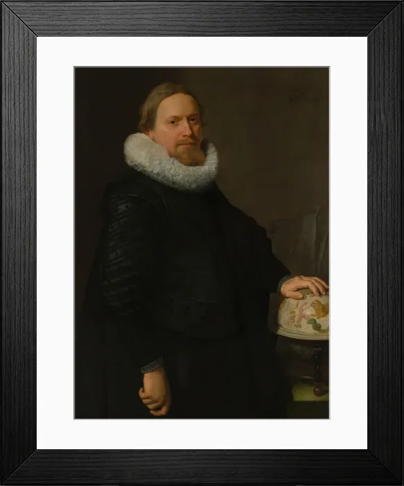 Framed Print : Man with a Celestial Globe, 1624. Creator: Nicolaes Eliasz Pickenoy Framed Print : Man with a Celestial Globe, 1624. Creator: Nicolaes Eliasz Pickenoy