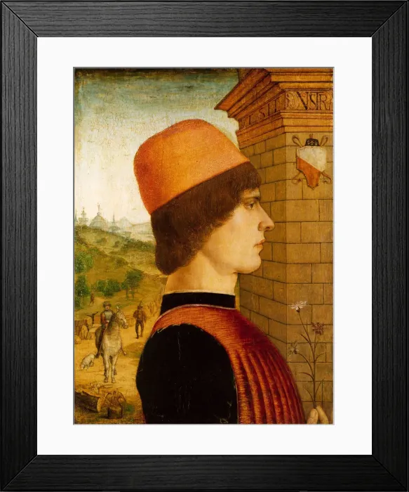 Framed Print : Portrait of a Man, possibly Matteo di Sebastiano di Bernardino Gozzadini, 1494(?) Framed Print : Portrait of a Man, possibly Matteo di Sebastiano di Bernardino Gozzadini, 1494(?)