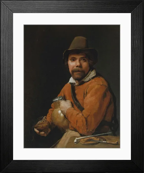 Framed Print : Man Holding a Jug, ca. 1660. Creator: Michiel Sweerts Framed Print : Man Holding a Jug, ca. 1660. Creator: Michiel Sweerts