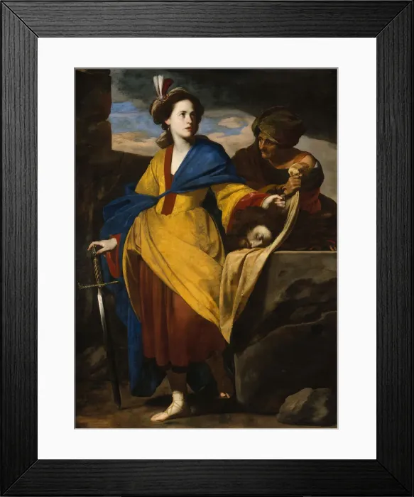 Framed Print : Judith with the Head of Holofernes, ca. 1640. Creator: Massimo Stanzione Framed Print : Judith with the Head of Holofernes, ca. 1640. Creator: Massimo Stanzione