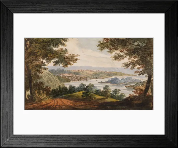 Framed Print : Washington and Georgetown from the Alexandria Road, 1811-ca. 1813. Creator: Pavel Petrovic Svin in Framed Print : Washington and Georgetown from the Alexandria Road, 1811-ca. 1813. Creator: Pavel Petrovic Svin in