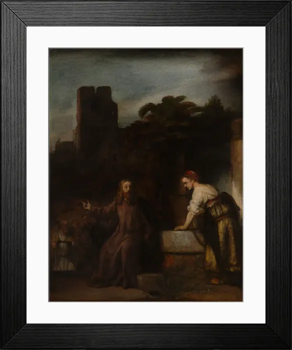 Framed Print : Christ and the Woman of Samaria. Creator: Unknown Framed Print : Christ and the Woman of Samaria. Creator: Unknown
