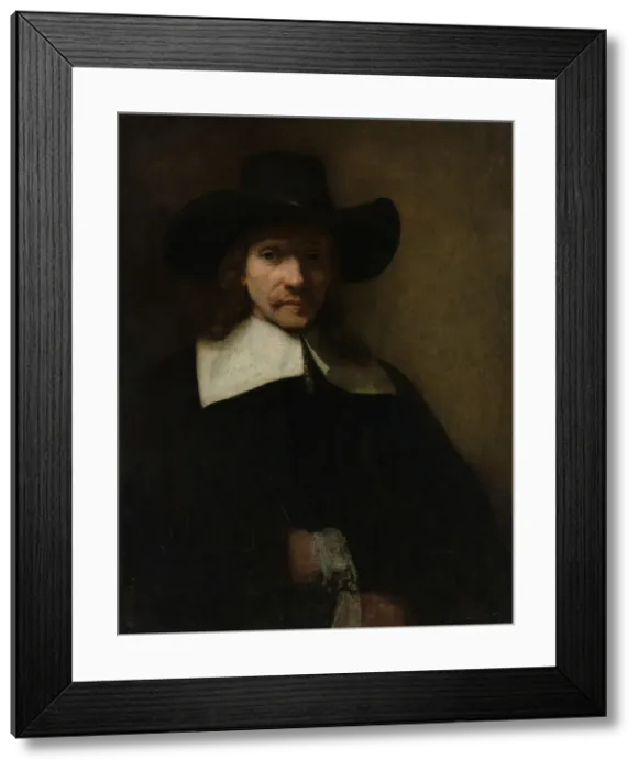 Framed Print : Portrait of a Man, ca. 1655-60. Creator: Rembrandt Harmensz van Rijn Framed Print : Portrait of a Man, ca. 1655-60. Creator: Rembrandt Harmensz van Rijn