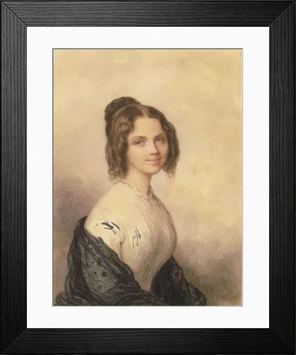 Framed Print : Anne Charlotte Lynch (Later Mrs. Vincenzo Botta), ca. 1847. Creator: Savinien Edme Dubourjal Framed Print : Anne Charlotte Lynch (Later Mrs. Vincenzo Botta), ca. 1847. Creator: Savinien Edme Dubourjal