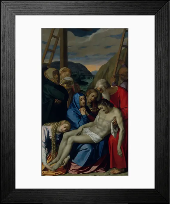 Framed Print : The Lamentation, 1593. Creator: Scipione Pulzone Framed Print : The Lamentation, 1593. Creator: Scipione Pulzone