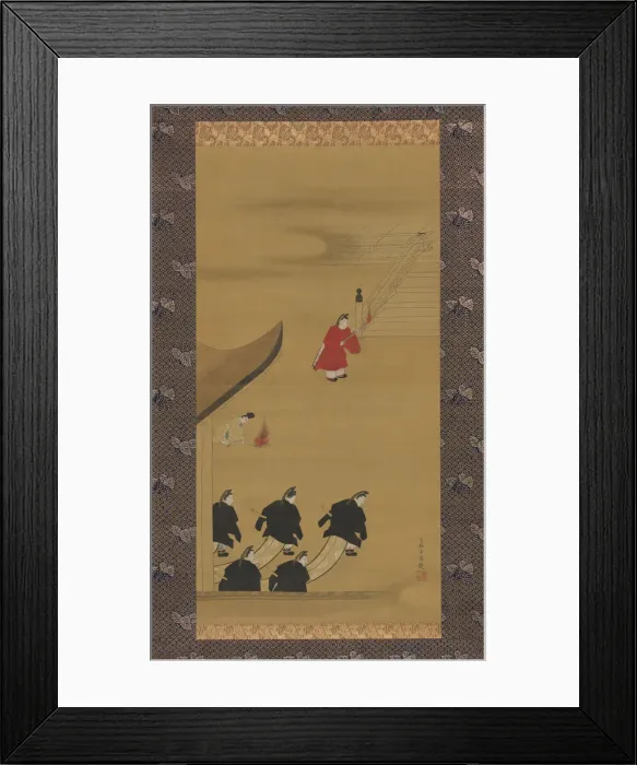 Framed Print : Activities of the Twelve Months (Tsukinami-e), late 1790s. Creator: Sakai Hoitsu Framed Print : Activities of the Twelve Months (Tsukinami-e), late 1790s. Creator: Sakai Hoitsu