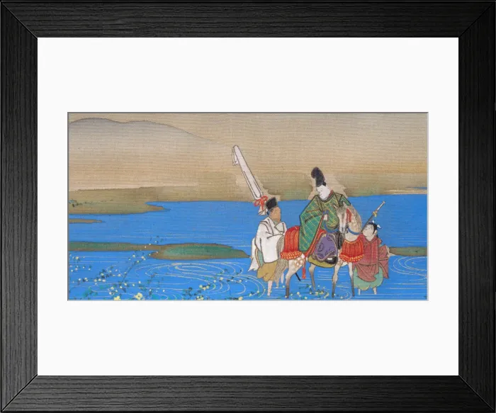 Framed Print : Six Jewel Rivers (Mu-Tamagawa), ca. 1839. Creator: Sakai Oho Framed Print : Six Jewel Rivers (Mu-Tamagawa), ca. 1839. Creator: Sakai Oho